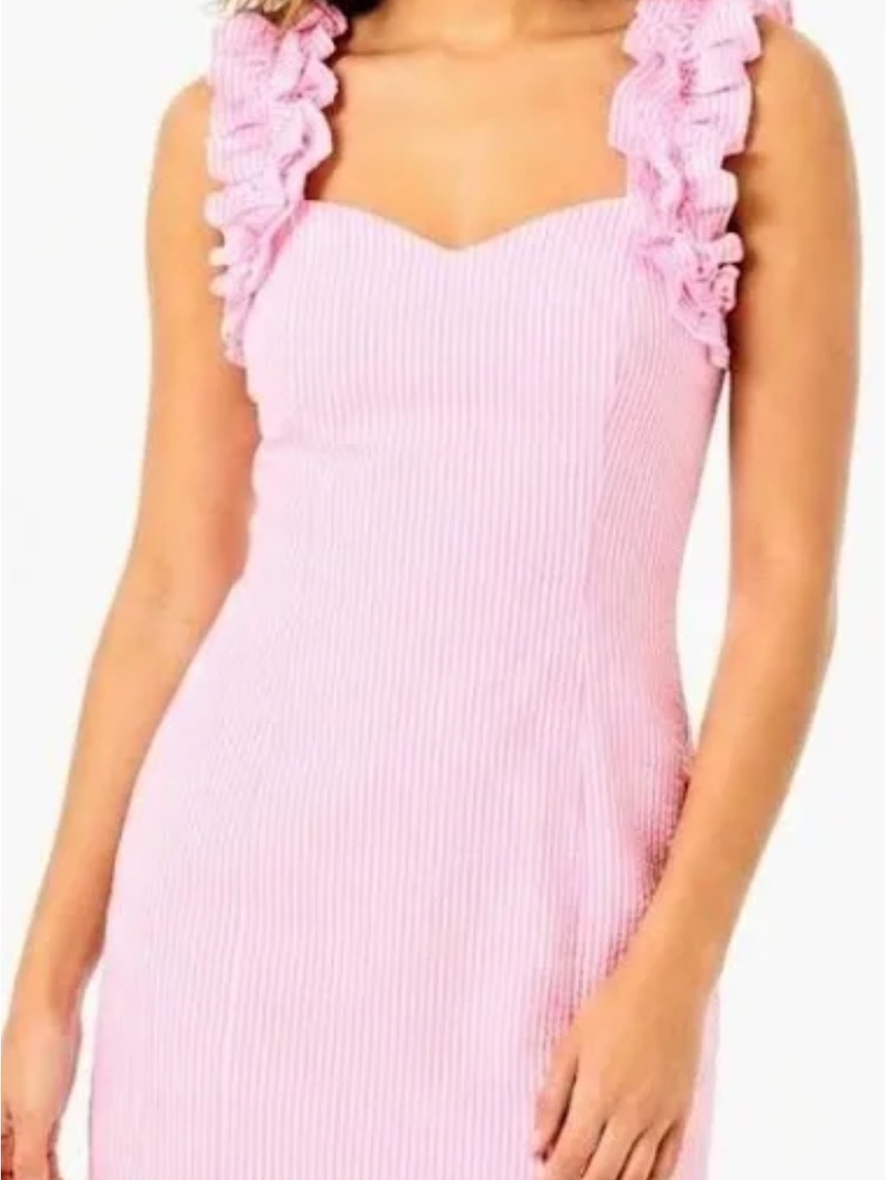 Lilly Pulitzer Pink Ruffled Strap Mini Dress